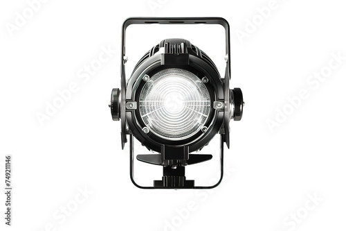 Close up side view of electric bulb, street light isolated on PNG Background. Generative Ai.
