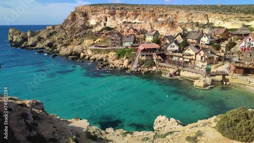 famous Popeye village in Malta photo
