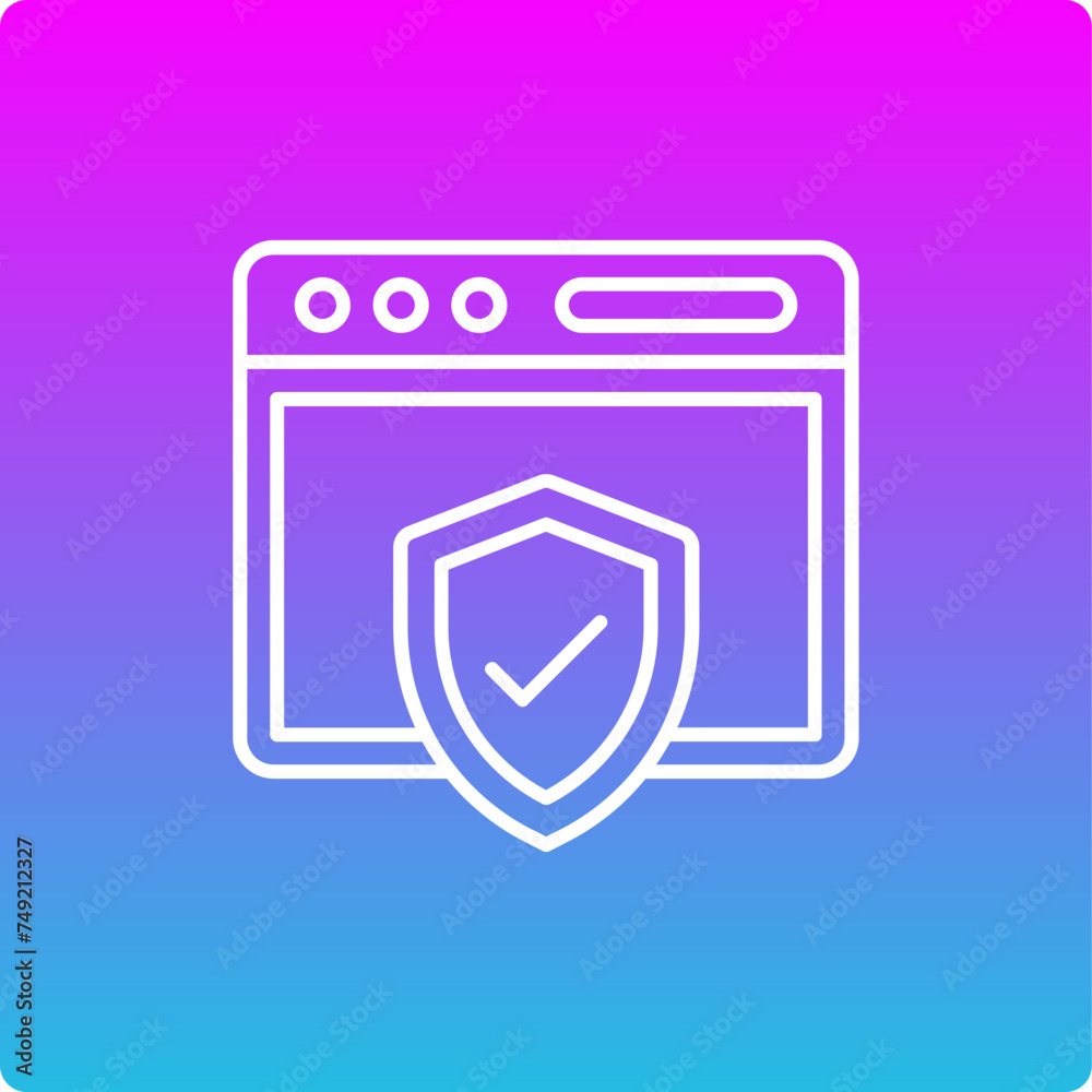 Web Security Icon Web Security Icon