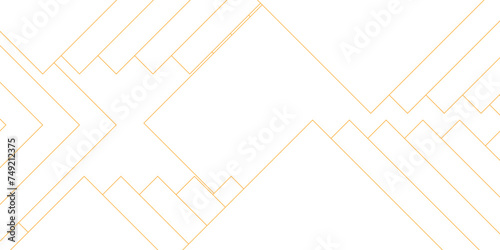 Abstract white and Golden background design with layers of Geometric squares with digital connection of lines.vector futuristic digital landscape with lines.Futuristic geometric shape realistic lines