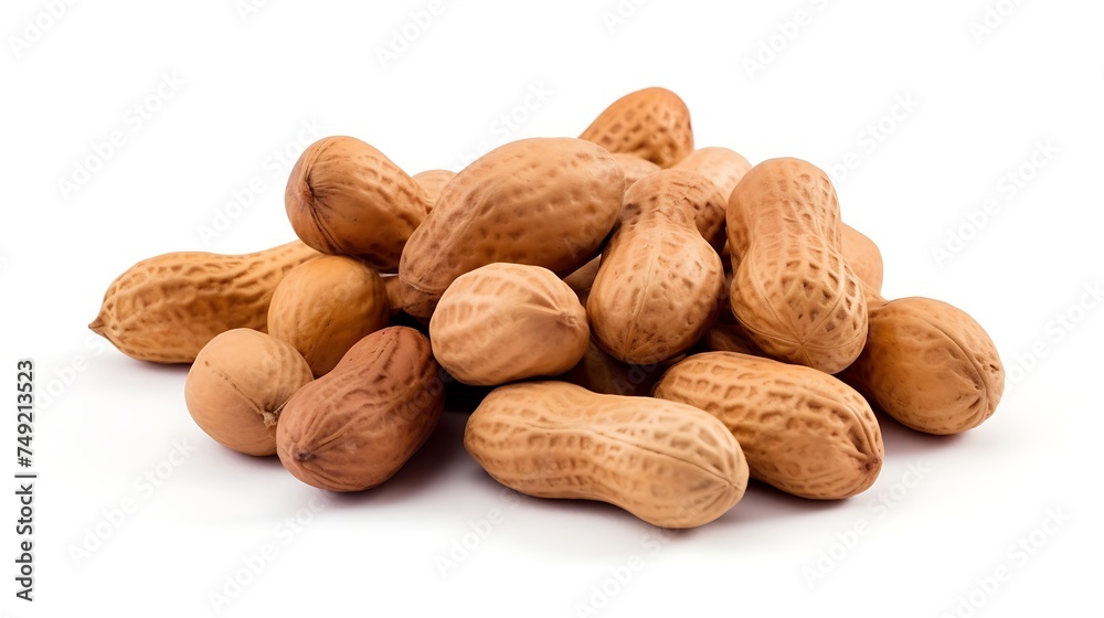 Peanuts isolated on white background. Clipping Path Peanuts isolated on white background. Clipping Path