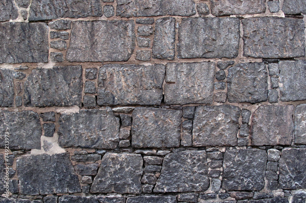 Fototapeta premium Granite wall - high contrast and cropped version of 6642