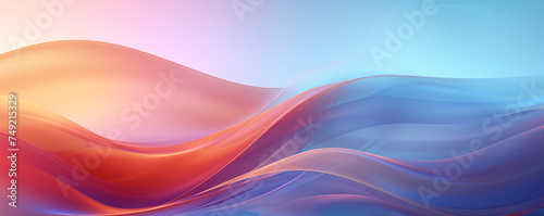 translucent waves abstract background banner © The Origin 33
