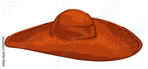 Vintage elegant and fashionable women hat of 1950s