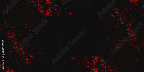 Abstract red marble on black background. Dark grunge textured red concrete wall background. gray and red granite tiles floor on red background. gloomy black and red colors background for design.