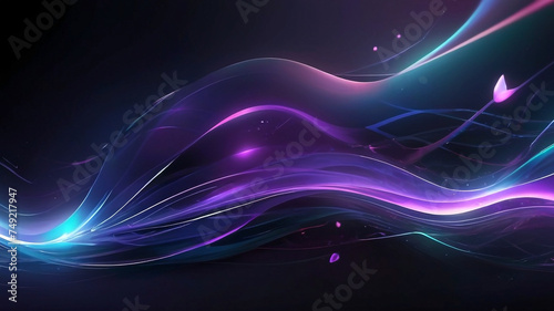 Abstract hi tech background with iridescent colors