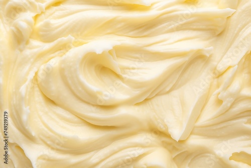 close up of mayonnaise cream texture as background