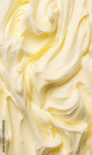 close up of mayonnaise cream texture as background