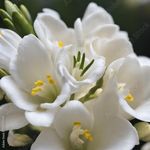 white freesia flower - 1