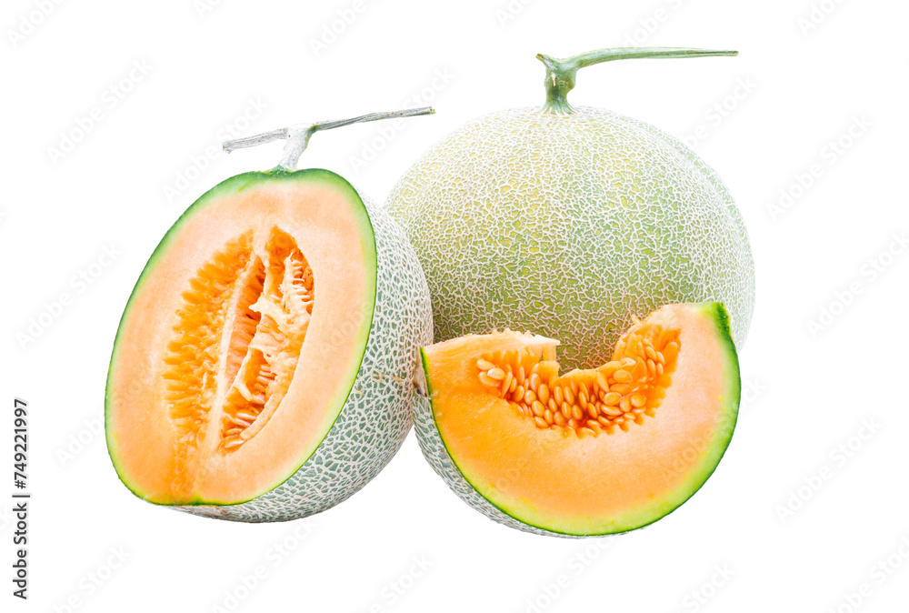 Melon fruit on file png