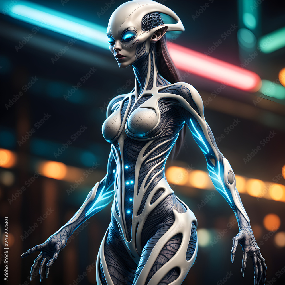 Imagine encountering a biological alien with skin that is as ...