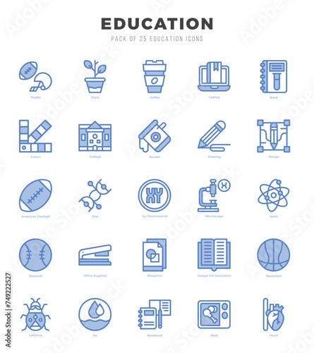 Education Icon Bundle 25 Icons for Websites and Apps