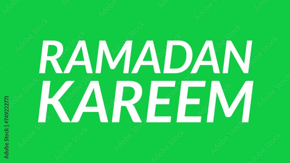 Ramadan Kareem text with evaporate animation in green screen background. Suitable for celebrations in the holy month of Ramadan. 4K Footage Islamic video. Ramadan Kareem text with evaporate animation in green screen background. Suitable for celebrations in the holy month of Ramadan. 4K Footage Islamic video.