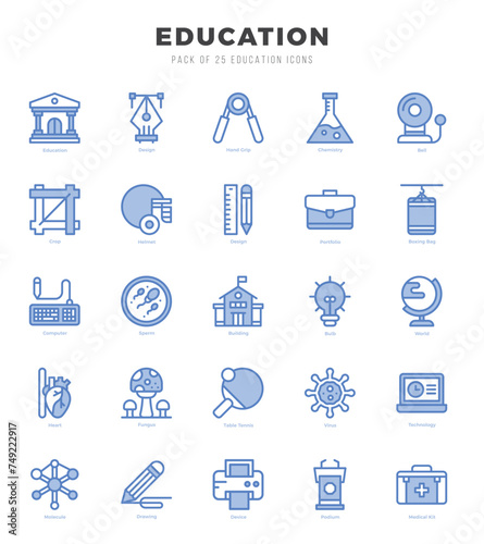 Education Icon Bundle 25 Icons for Websites and Apps