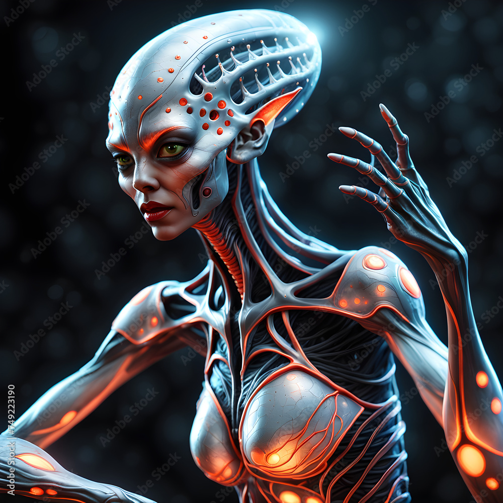 Imagine encountering a truly otherworldly being: a biological alien ...