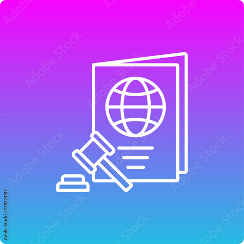 Legal passport Icon