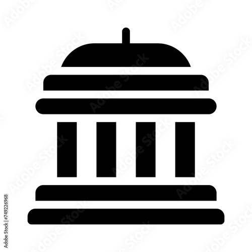 government glyph icon