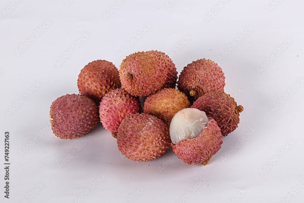 Sweet tasty tropical fruit Lychee Sweet tasty tropical fruit Lychee