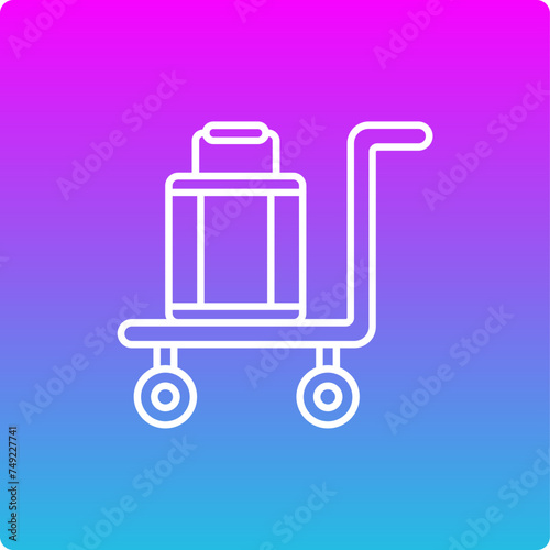 Luggage Cart Icon