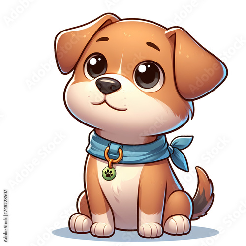 A cute puppy cartoon