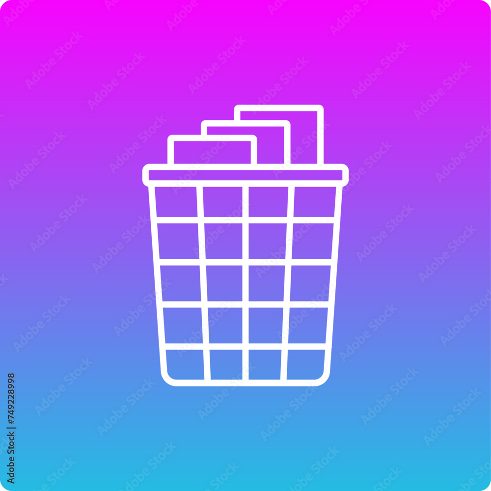 Paper Bin Icon Paper Bin Icon