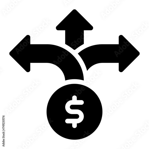 decision glyph icon
