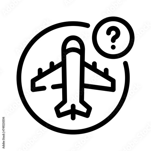 unknown line icon