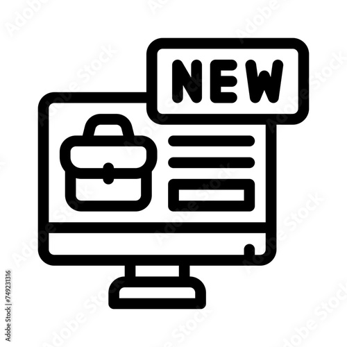 new employee line icon