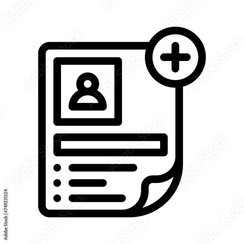 new employee line icon