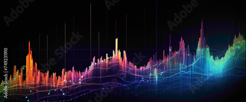 Consistent upward momentum in stock prices represented by a line graph, signaling promising investment potentials, captured in vivid detail with an HD camera.