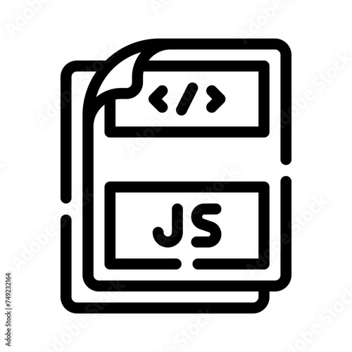 javascript line icon