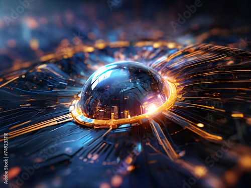 Digital transformation conceptual for next generation technology era.