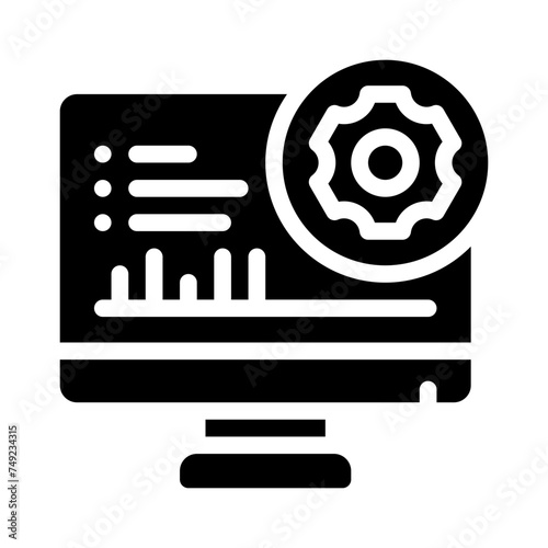 analytical glyph icon