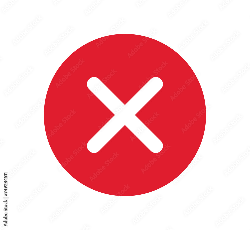 reject symbol isolated on a white background reject symbol isolated on a white background