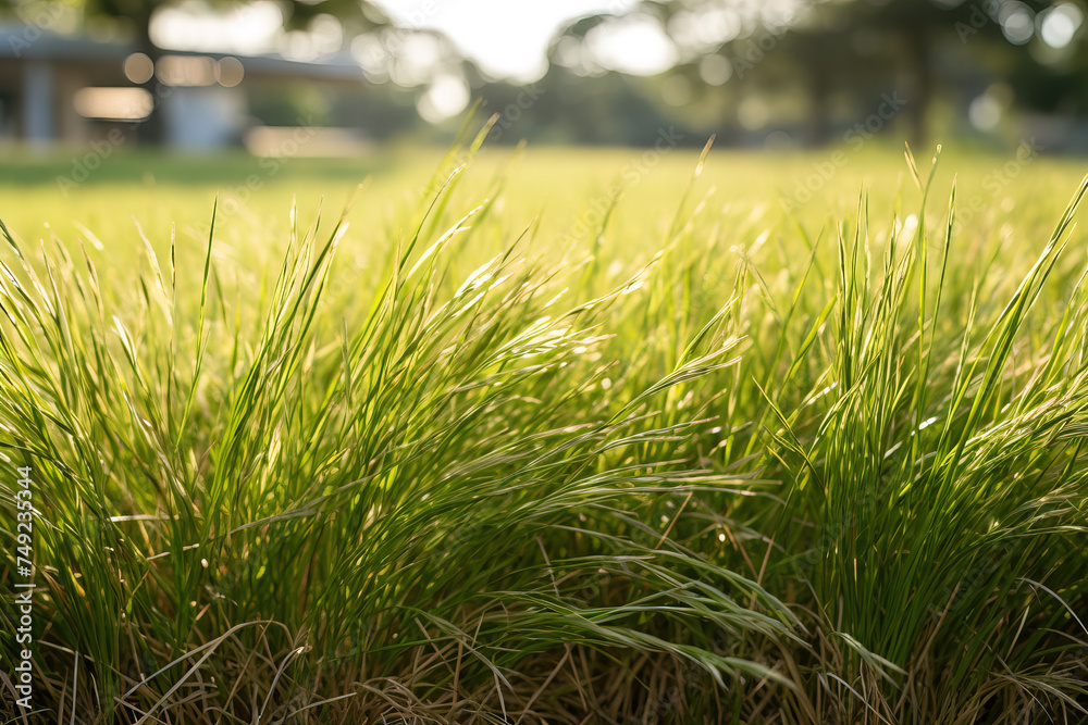 wild sugarcane grass in the fileld.