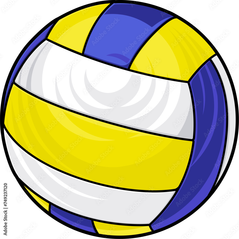 A volleyball ball isolated icon cartoon illustration