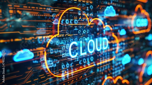 Cloud technology with text