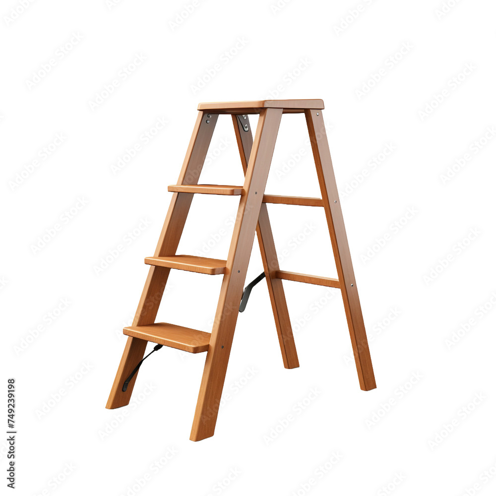 Stepladder isolated on transparent background Stepladder isolated on transparent background