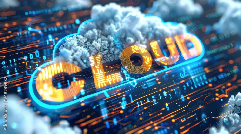 Cloud technology with text