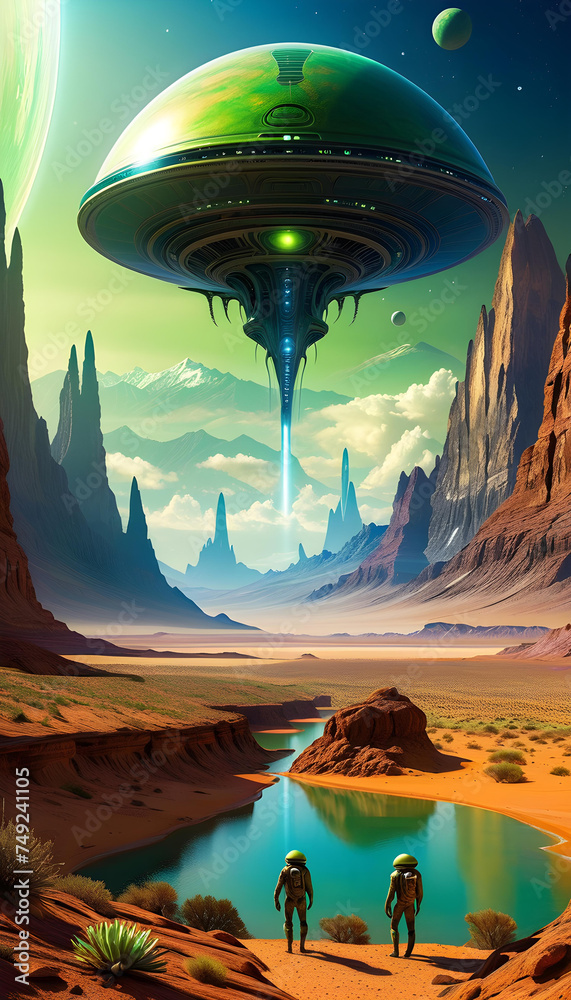 Alien Landscape, Extraterrestrial, Sci-Fi, Space, Fantasy, Otherworldly, Science Fiction, Planetary, Futuristic, Surreal, Unknown, Strange, Outer Space, Unearthly, AI Generated Alien Landscape, Extraterrestrial, Sci-Fi, Space, Fantasy, Otherworldly, Science Fiction, Planetary, Futuristic, Surreal, Unknown, Strange, Outer Space, Unearthly, AI Generated