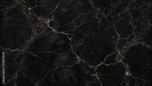 A Dark Grunge Wallpaper with Seamless Black Vintage Marble Surface