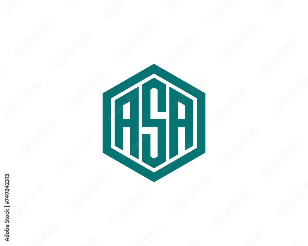 ASA logo design vector template ASA logo design vector template