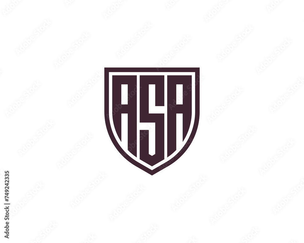 ASA logo design vector template ASA logo design vector template