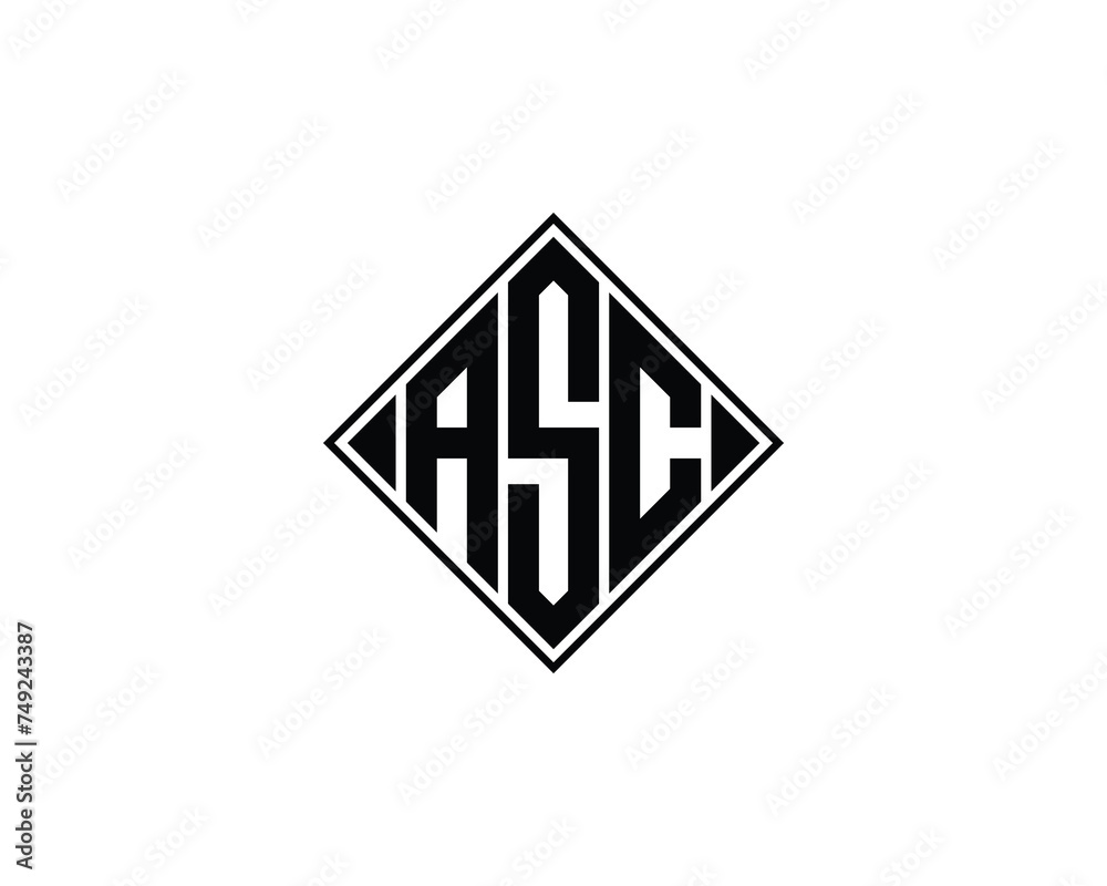 ASC logo design vector template ASC logo design vector template