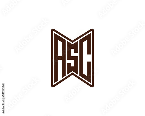 ASC logo design vector template