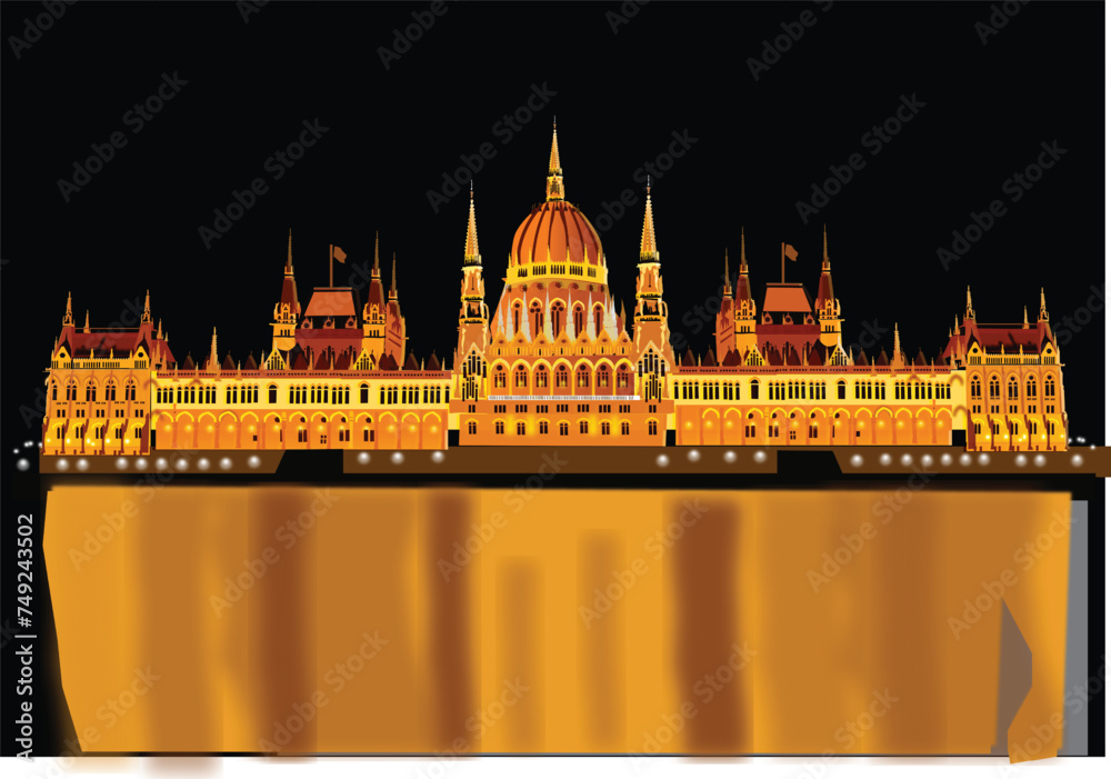 Fototapeta premium hungarian parliament building