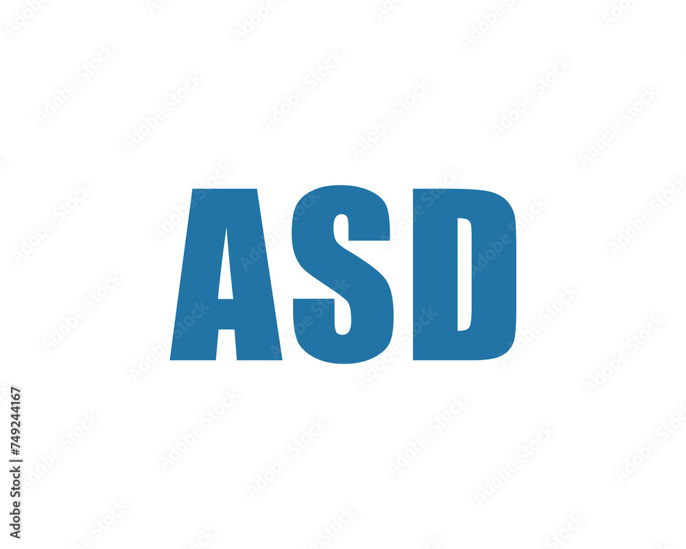 ASD logo design vector template ASD logo design vector template
