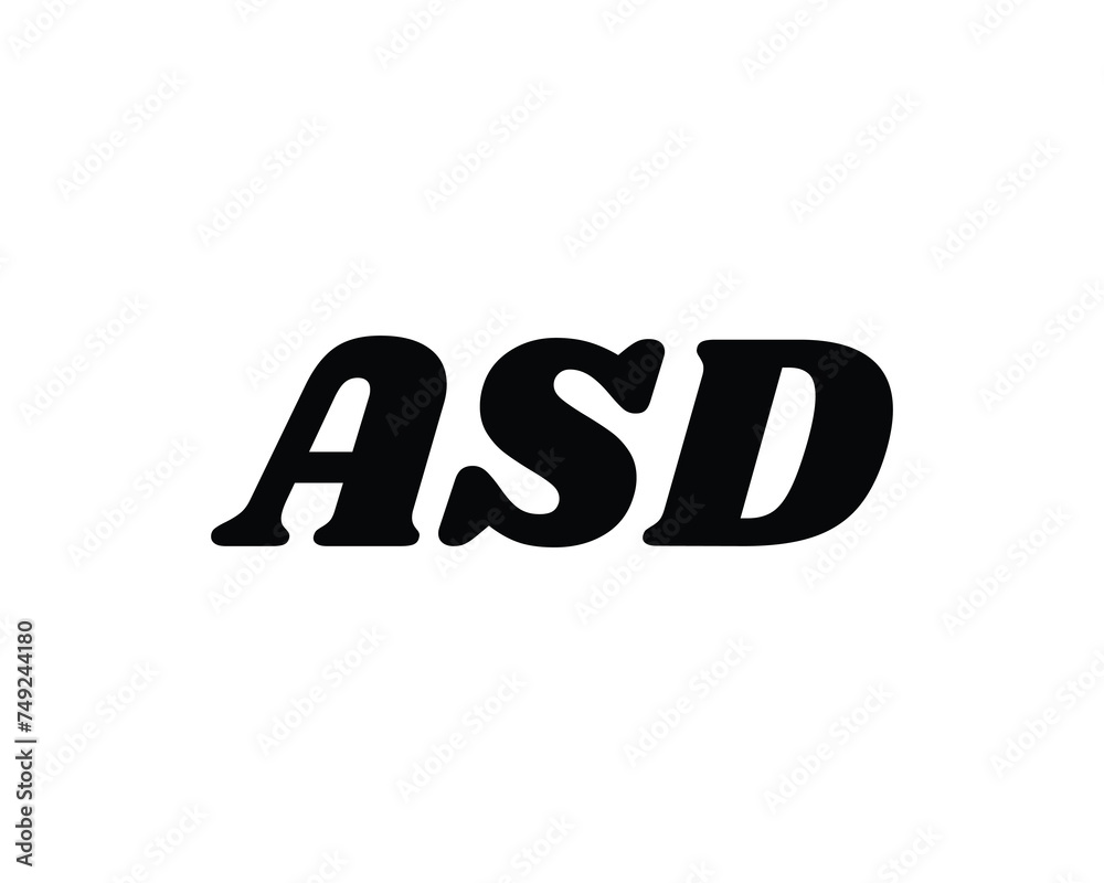 ASD logo design vector template ASD logo design vector template