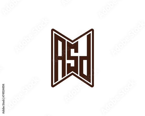 ASD logo design vector template