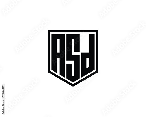 ASD logo design vector template